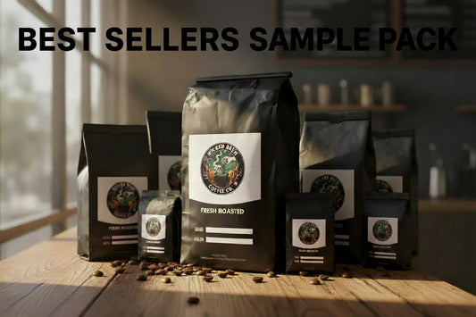 Best Sellers Sample Pack: 6Bean, Cowboy, Breakfast, Peru, Mexico, Bali